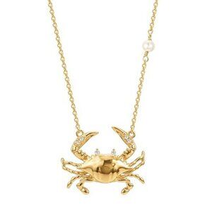 Dainty Gold Pendent Necklace for Women 18K Gold Plated